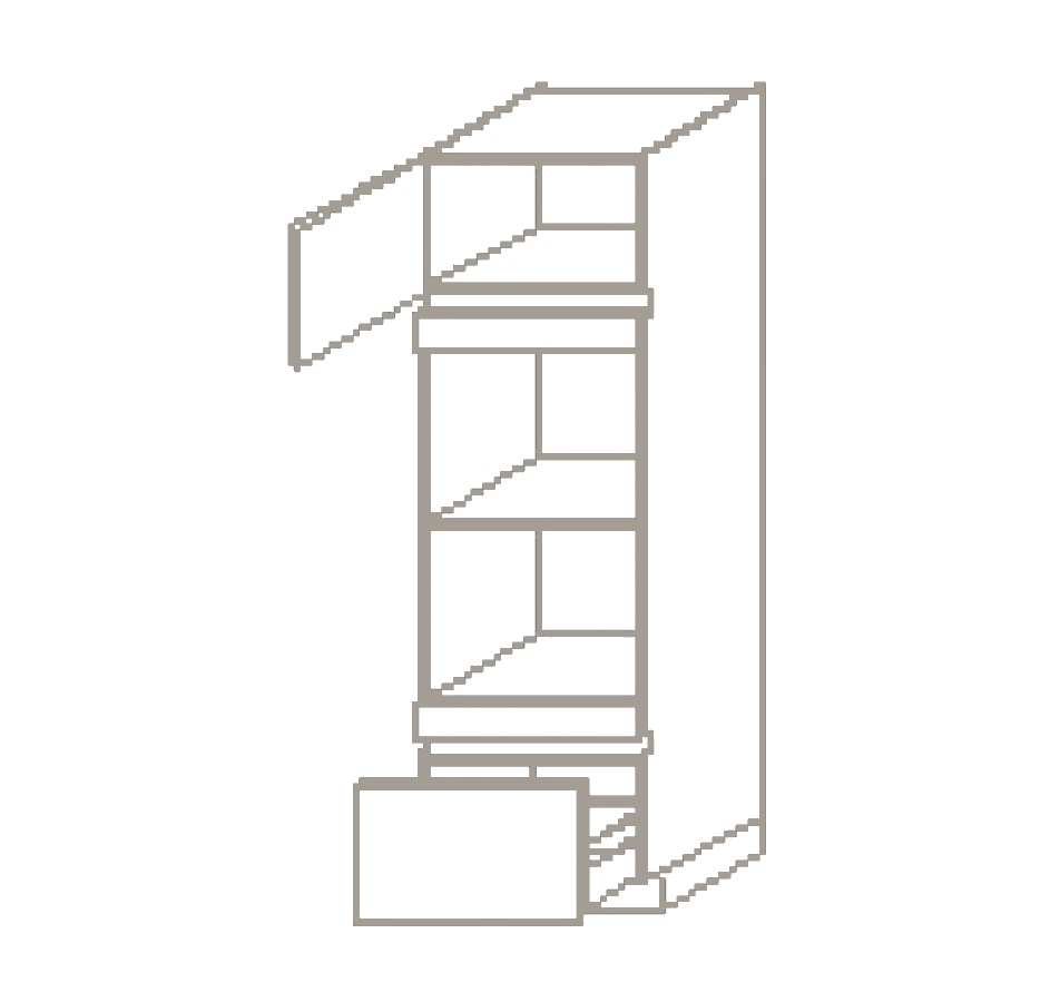 greeploze%201948mm%20hoge%20apparatenkast%20voor%20magnetron%20en%20oven%20links